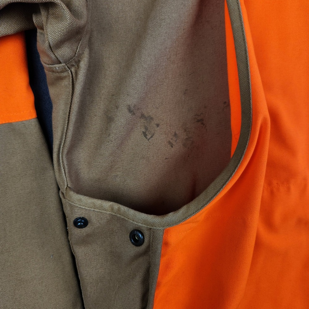 Gamehide Brush Breaker Jacket Mens Large Orange Tan Heavy‎ Duty Canvas Hunting - Picture 4 of 12